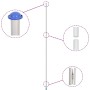 Aluminiummast und Europaflagge 6,23 m von , Fahnen und Windsäcke - Ref: Foro24-3147114, Preis: 71,06 €, Rabatt: %