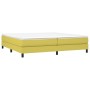 Cama box spring con colchón tela verde 200x200 cm de , Camas y somieres - Ref: Foro24-3144108, Precio: 510,38 €, Descuento: %