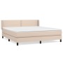 Box spring bed with cappuccino synthetic leather mattress 160x200cm by , Beds and slatted bases - Ref: Foro24-3130732, Price:...