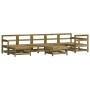 Garden furniture set 8 pieces impregnated pine wood by , Garden sets - Ref: Foro24-3186290, Price: 429,99 €, Discount: %