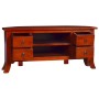 Classic brown TV cabinet solid mahogany wood 100x40x45 cm by , TV Furniture - Ref: Foro24-288868, Price: 216,31 €, Discount: %