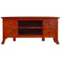 Classic brown TV cabinet solid mahogany wood 100x40x45 cm by , TV Furniture - Ref: Foro24-288868, Price: 216,31 €, Discount: %