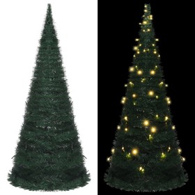 Árbol de Navidad emergente preiluminado con luces verde 210 cm de , Arboles de navidad - Ref: Foro24-320996, Precio: 97,50 €,...