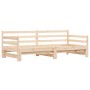 Trundle sofa bed solid pine wood 90x200 cm by , Beds and slatted bases - Ref: Foro24-836147, Price: 152,71 €, Discount: %