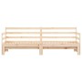 Trundle sofa bed solid pine wood 90x200 cm by , Beds and slatted bases - Ref: Foro24-836147, Price: 152,71 €, Discount: %