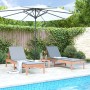 Douglas sun loungers 2 units solid wood 199.5x60x74 cm by , Loungers - Ref: Foro24-825076, Price: 138,75 €, Discount: %