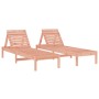 Douglas sun loungers 2 units solid wood 199.5x60x74 cm by , Loungers - Ref: Foro24-825076, Price: 138,99 €, Discount: %