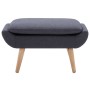 Upholstered fabric footstool 73x43x42 cm dark gray by vidaXL, Ottomans - Ref: Foro24-246989, Price: 103,24 €, Discount: %