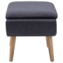 Upholstered fabric footstool 73x43x42 cm dark gray by vidaXL, Ottomans - Ref: Foro24-246989, Price: 103,24 €, Discount: %