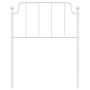 Cabecero de metal blanco 75 cm de , Cabeceros y pies de cama - Ref: Foro24-373962, Precio: 20,99 €, Descuento: %