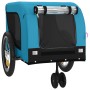 Pet Bicycle Trailer Iron Oxford Cloth Blue Black by , pet strollers - Ref: Foro24-94023, Price: 112,99 €, Discount: %