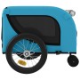 Pet Bicycle Trailer Iron Oxford Cloth Blue Black by , pet strollers - Ref: Foro24-94023, Price: 112,99 €, Discount: %