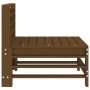 Central garden sofas 2 pcs solid pine wood honey brown by , Modular outdoor sofas - Ref: Foro24-825642, Price: 104,89 €, Disc...