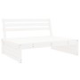 Central garden sofa solid white pine wood 120x80 cm by , Modular outdoor sofas - Ref: Foro24-825745, Price: 120,95 €, Discoun...