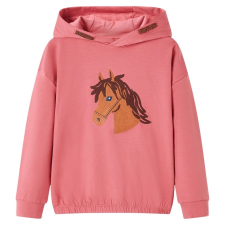 Sudadera infantil con capucha rosa palo 140 de , Camisetas para niños - Ref: Foro24-14038, Precio: 12,99 €, Descuento: %