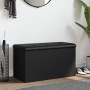 Black engineered wood storage bench 82x42x45 cm by , Benches for halls and storage - Ref: Foro24-835048, Price: 85,31 €, Disc...