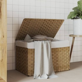 Wäschekorb mit Deckel aus synthetischem Rattan, 55,5 x 35 x 34 cm von , Wäschekörbe - Ref: Foro24-372049, Preis: 54,46 €, Rab...