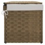 Laundry basket with lid synthetic rattan 55.5x35x34 cm by , Laundry baskets - Ref: Foro24-372049, Price: 54,40 €, Discount: %