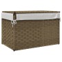 Laundry basket with lid synthetic rattan 55.5x35x34 cm by , Laundry baskets - Ref: Foro24-372049, Price: 54,40 €, Discount: %