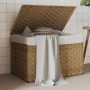 Laundry basket with lid synthetic rattan 55.5x35x34 cm by , Laundry baskets - Ref: Foro24-372049, Price: 54,40 €, Discount: %