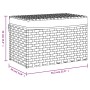 Laundry basket with lid synthetic rattan 55.5x35x34 cm by , Laundry baskets - Ref: Foro24-372049, Price: 54,40 €, Discount: %