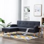 L-shaped sofa upholstered in dark gray fabric 186x136x79 cm by vidaXL, Sofas - Ref: Foro24-246996, Price: 421,26 €, Discount: %