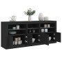 Aparador con luces LED negro 162x37x67 cm de , Aparadores - Ref: Foro24-3208996, Precio: 186,98 €, Descuento: %