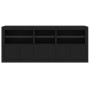 Aparador con luces LED negro 162x37x67 cm de , Aparadores - Ref: Foro24-3208996, Precio: 186,98 €, Descuento: %