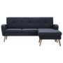 L-shaped sofa upholstered in dark gray fabric 186x136x79 cm by vidaXL, Sofas - Ref: Foro24-246996, Price: 421,26 €, Discount: %