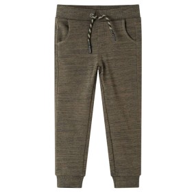 Children's sweatpants dark khaki mélange 92 by , kids pants - Ref: Foro24-13229, Price: 12,52 €, Discount: %