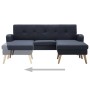 L-shaped sofa upholstered in dark gray fabric 186x136x79 cm by vidaXL, Sofas - Ref: Foro24-246996, Price: 421,26 €, Discount: %