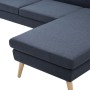 Sofá con forma de L tapizado de tela gris oscuro 186x136x79 cm de vidaXL, Sofás - Ref: Foro24-246996, Precio: 421,26 €, Descu...