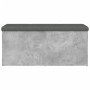 Concrete gray engineered wood storage bench 102x42x45 cm by , Benches for halls and storage - Ref: Foro24-835057, Price: 104,...