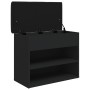 Banco zapatero madera de ingeniería negro 62x32x50 cm de , Bancos para recibidores y almacenamiento - Ref: Foro24-835097, Pre...