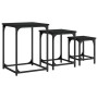 Stackable coffee tables 3 pieces black engineered wood by , Coffee table - Ref: Foro24-838923, Price: 39,52 €, Discount: %