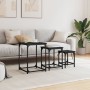 Stackable coffee tables 3 pieces black engineered wood by , Coffee table - Ref: Foro24-838923, Price: 39,52 €, Discount: %