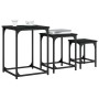 Stackable coffee tables 3 pieces black engineered wood by , Coffee table - Ref: Foro24-838923, Price: 39,52 €, Discount: %