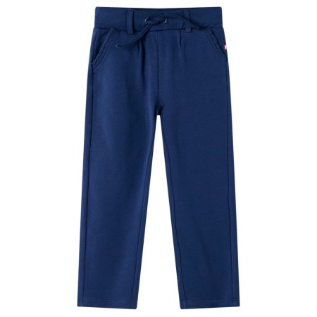 Pantalones infantiles con cordón azul marino 128 de , Pantalones de niños - Ref: Foro24-13572, Precio: 10,97 €, Descuento: %