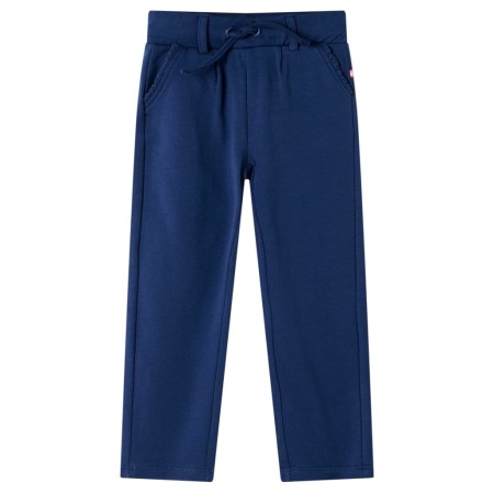 Children's pants with navy blue drawstring 104 by , kids pants - Ref: Foro24-13570, Price: 10,99 €, Discount: %