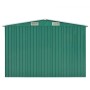 Metal garden shed in green, 257x580x181 cm by vidaXL, Sheds - Ref: Foro24-143352, Price: 756,99 €, Discount: %