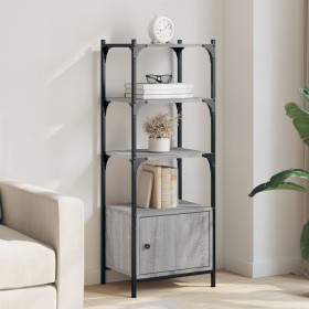 Sonoma gray engineered wood 3-shelf bookcase 41x30x109.5cm by , Bookcases and shelves - Ref: Foro24-839001, Price: 47,86 €, D...