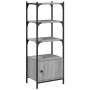 Librería 3 estantes madera ingeniería gris Sonoma 41x30x109,5cm de , Librerías y estanterías - Ref: Foro24-839001, Precio: 47...