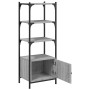 Librería 3 estantes madera ingeniería gris Sonoma 41x30x109,5cm de , Librerías y estanterías - Ref: Foro24-839001, Precio: 47...