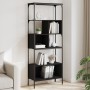 Bookcase with 5 shelves black engineered wood 76x33x188.5 cm by , Bookcases and shelves - Ref: Foro24-839003, Price: 118,33 €...