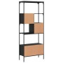 Bookcase with 5 shelves black engineered wood 76x33x188.5 cm by , Bookcases and shelves - Ref: Foro24-839003, Price: 118,33 €...