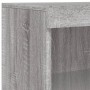 Sideboard with LED Light 3 Pieces Sonoma Gray Engineered Wood by , Sideboards - Ref: Foro24-3209133, Price: 196,01 €, Discoun...