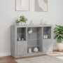 Sideboard with LED light 3 pieces concrete gray engineered wood by , Sideboards - Ref: Foro24-3209131, Price: 192,24 €, Disco...