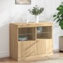 Sideboard mit LED-Leuchten Sonoma-Eiche 81x37x67 cm von , Sideboards - Ref: Foro24-836660, Preis: 80,95 €, Rabatt: %