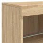 Sideboard mit LED-Leuchten Sonoma-Eiche 81x37x67 cm von , Sideboards - Ref: Foro24-836660, Preis: 80,95 €, Rabatt: %