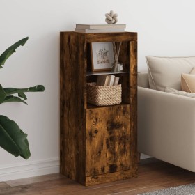 Sideboard with LED lights smoked oak 41x37x100 cm by , Sideboards - Ref: Foro24-836648, Price: 67,02 €, Discount: %